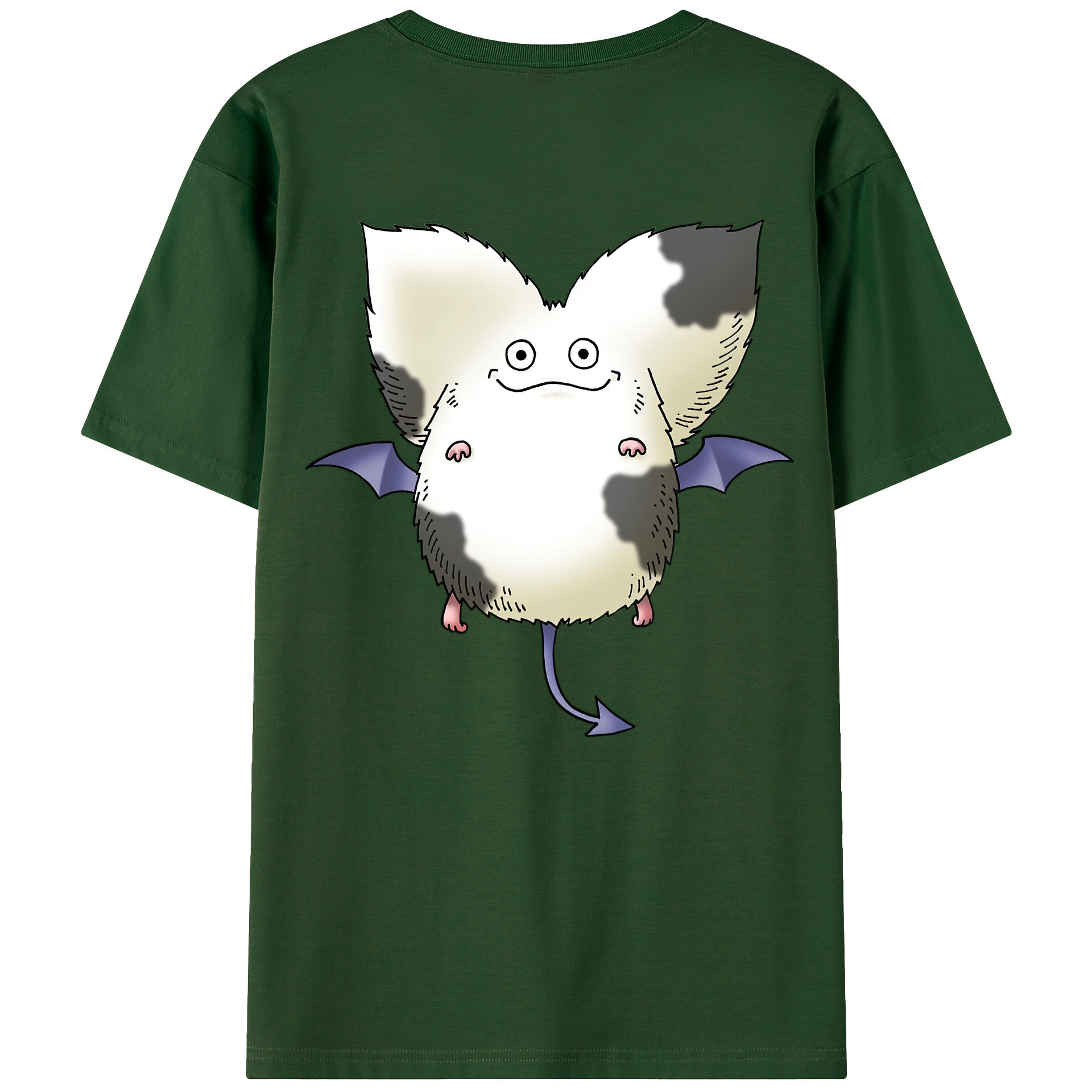 （画像用） ドラゴンクエスト Doragon Kuesuto Dragon Quest 綿100％半袖Tシャツ（背面プリント）